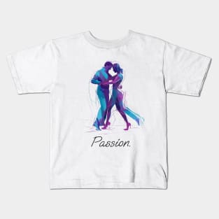 Couple Dancing With Passion Kids T-Shirt